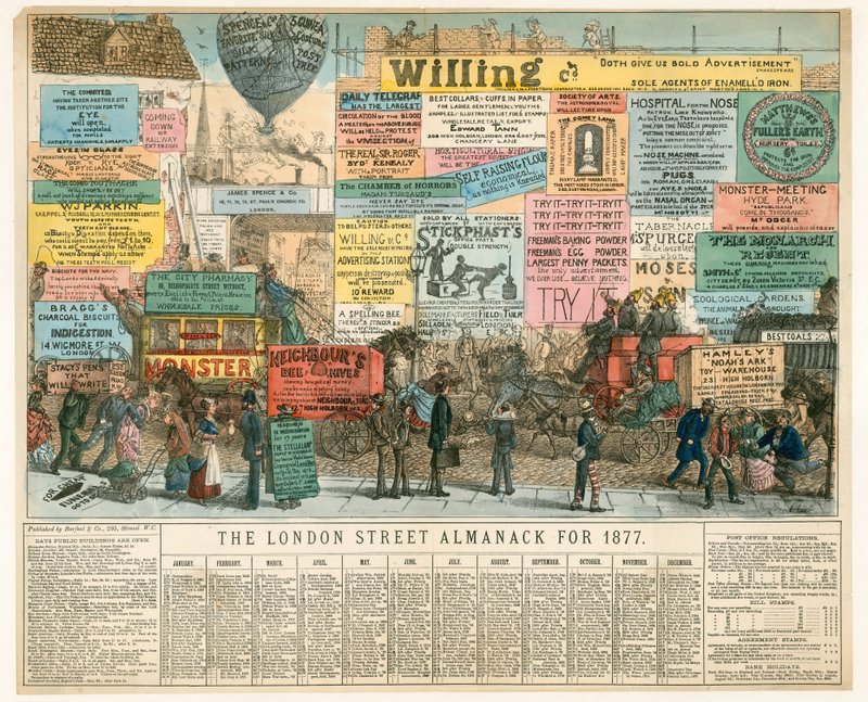 London-almanakken for 1877 av Percy Cruikshank