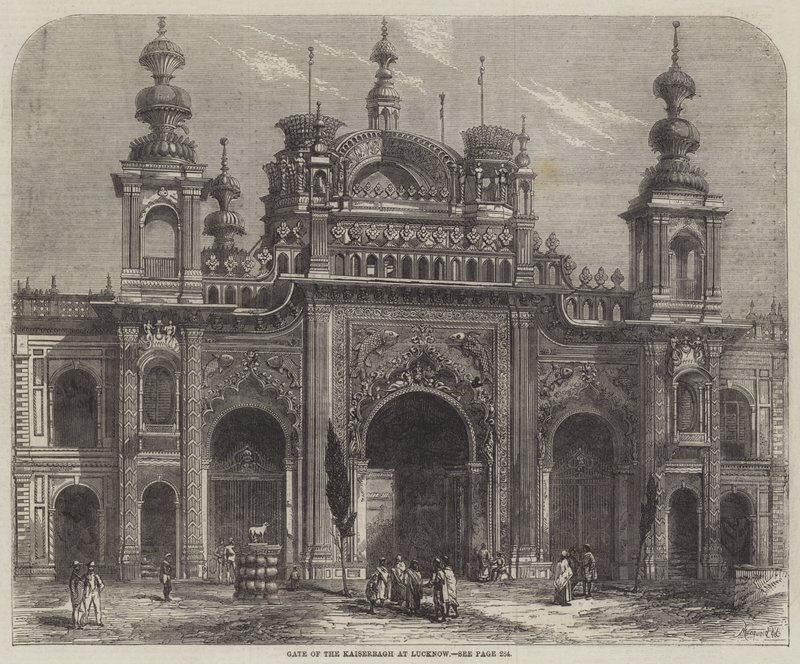 Porten til Kaiserbagh ved Lucknow av Percy Macquoid