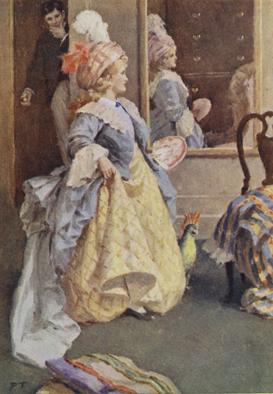 Illustrasjon for små kvinner av Louisa M Alcott (farge litho) av Percy Tarrant
