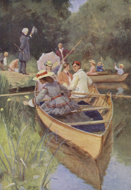 Illustrasjon for små kvinner av Louis M Alcott (farge litho) av Percy Tarrant