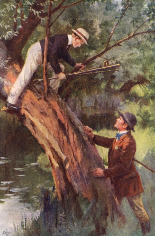 Nå kommer du ned dette minuttet (farge litho) av Percy Tarrant