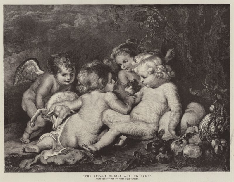 The Infant Christ og St John av Peter Paul Rubens