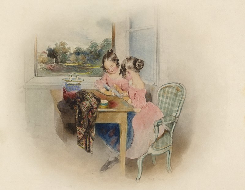 Prinsessene Marie og Carolina av Liechtenstein av Peter Fendi