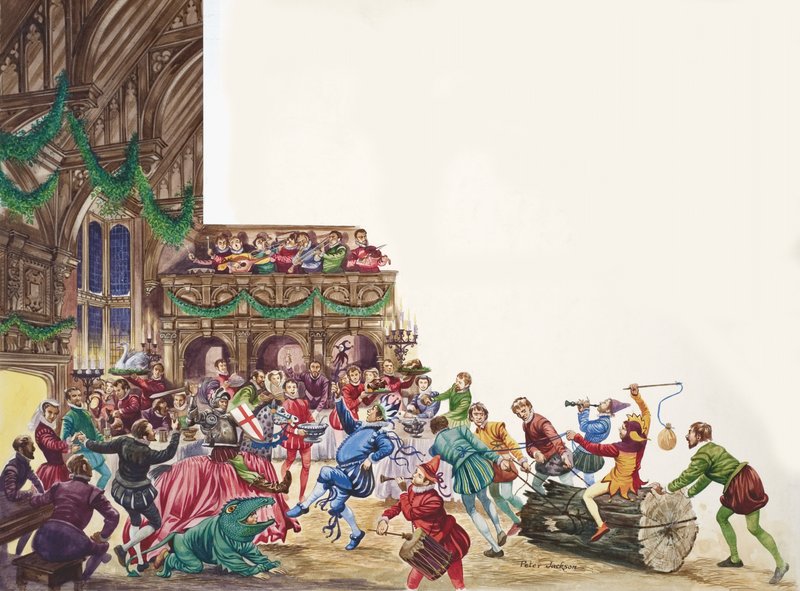 En god gammel jul i en herregård i Tudor av Peter Jackson