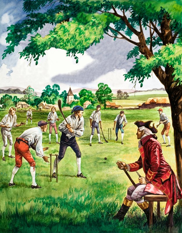 Tidlig cricketkamp av Peter Jackson