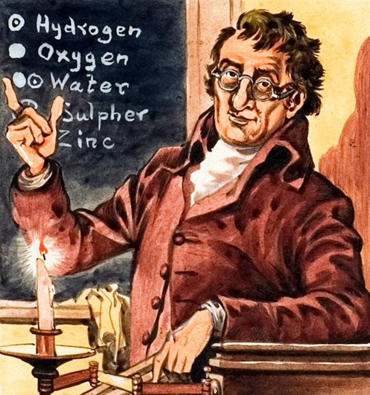 John Dalton, grunnlegger av kjemisk atomteori av Peter Jackson