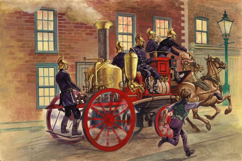 London brannbil fra ca 1860 av Peter Jackson