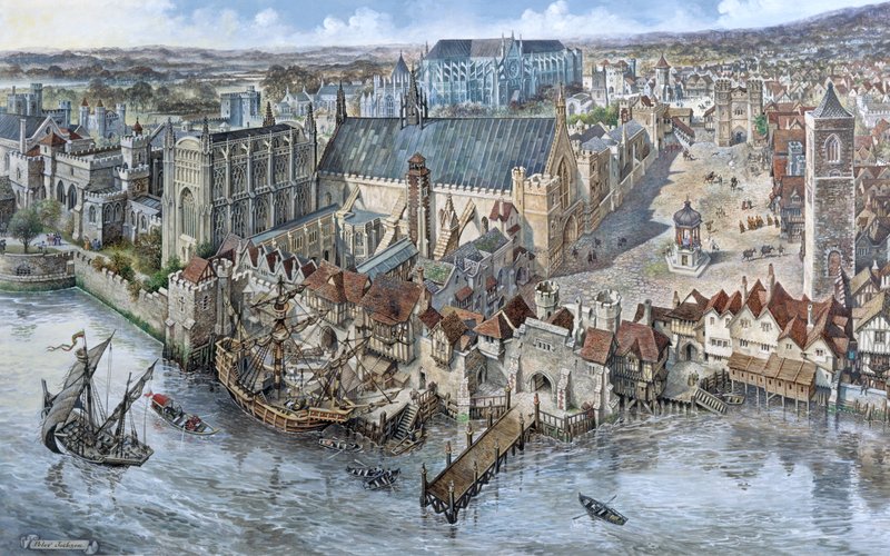 Old London Reconstructed: The Palace of Westminster ca 1530 av Peter Jackson