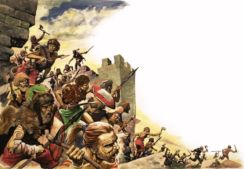 Pict-krigere invaderer Storbritannia av Peter Jackson
