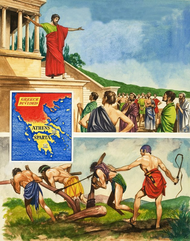 Rivalisering og krig mellom Athen og Sparta av Peter Jackson