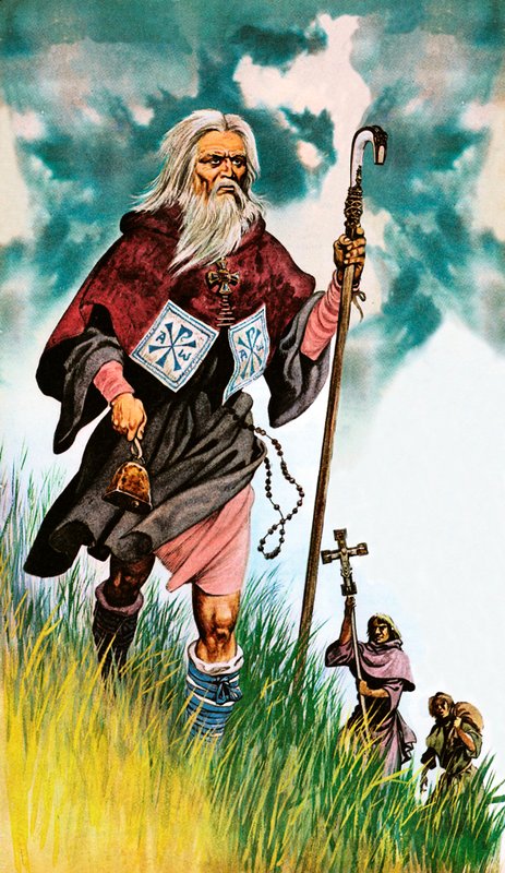Saint Patrick tar Guds budskap over hele Irland til fots av Peter Jackson