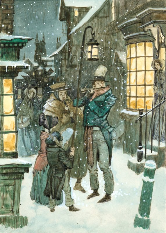 Viktoriansk julescene av Peter Jackson