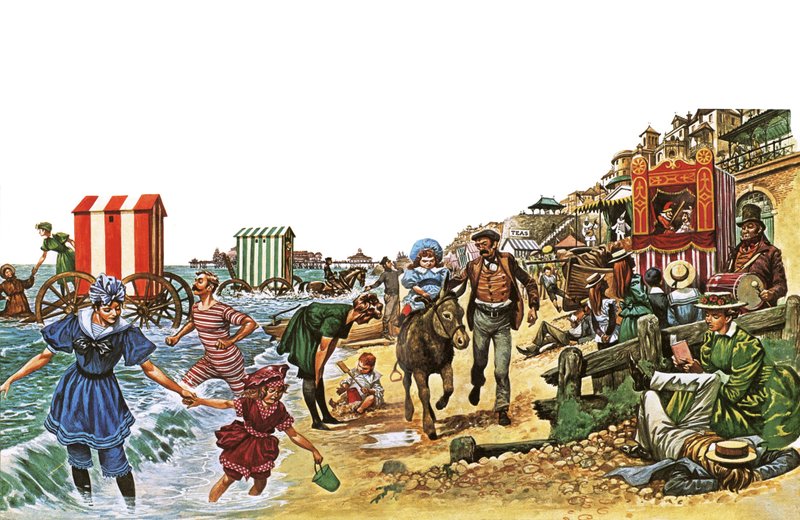 Viktoriansk strandscene av Peter Jackson