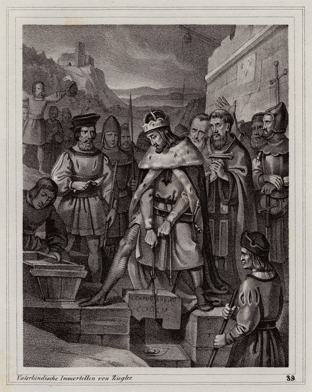 Grunnleggelsen av Lilienfeld kloster av Peter Johann Nepomuk Geiger