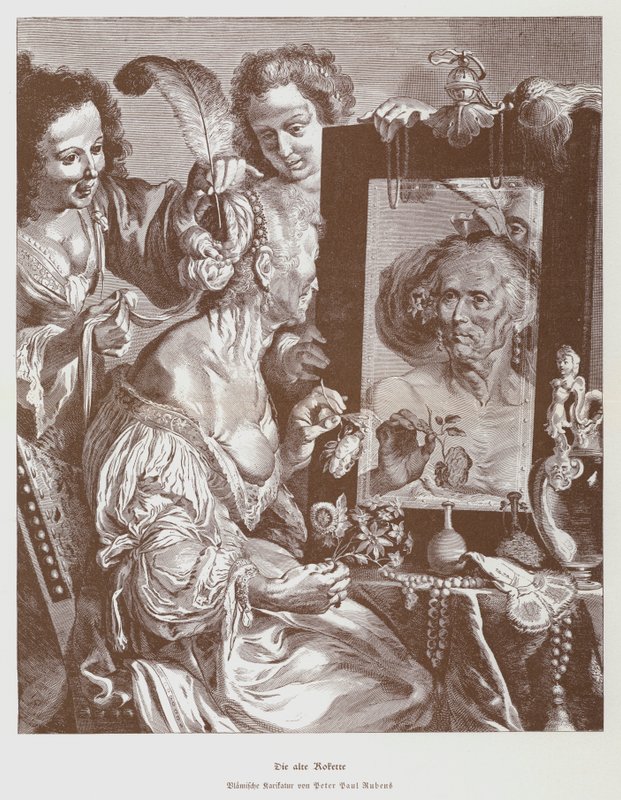 The Old Coquette, c1630 (litho) av Peter Paul (after) Rubens