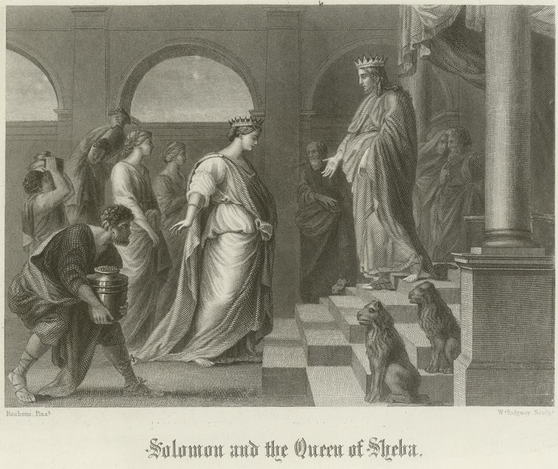 Salomo og dronningen av Saba av Peter Paul Rubens