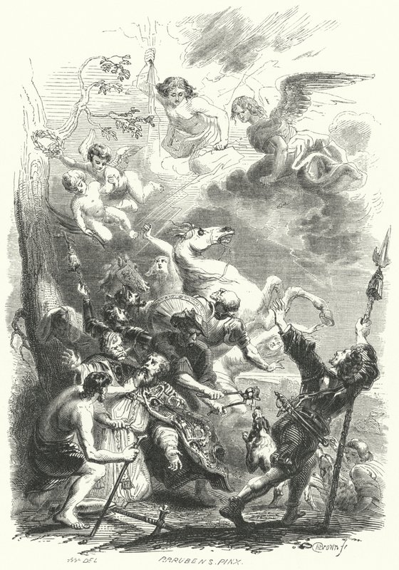Martyrium of St Livinus, 657 av Peter Paul after Rubens