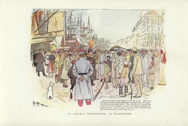 En kunstners vandring, i Marseille av Phil May