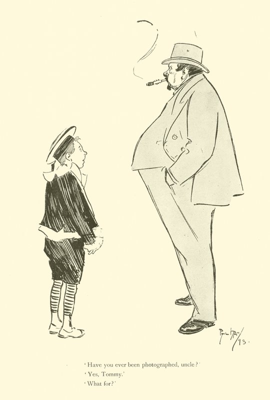 Tegneserie av Phil May, fra 1890-tallet (litho) av Phil May