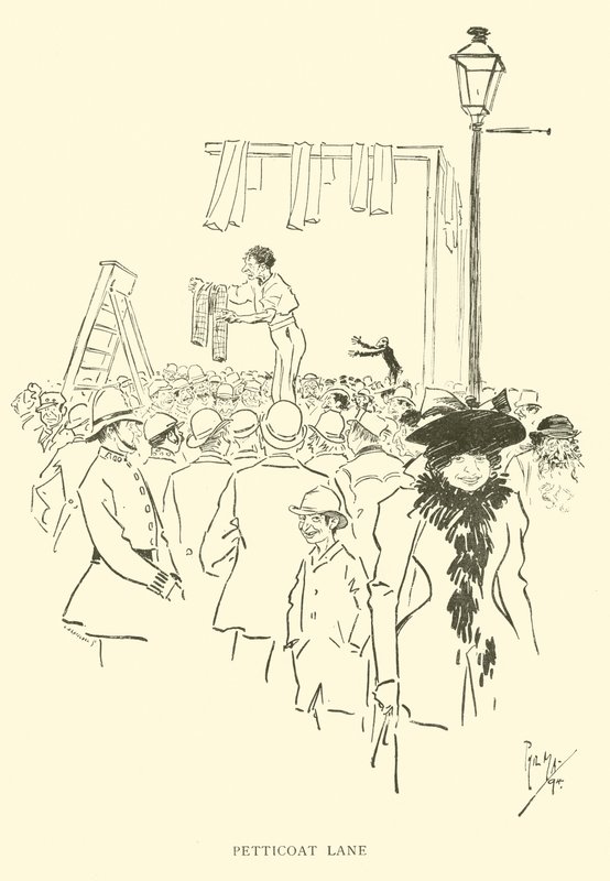 Tegneserie av Phil May, fra 1890-tallet (litho) av Phil May
