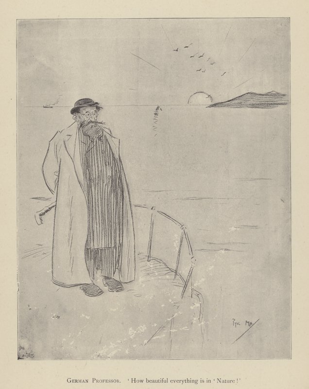 Tegneserie av Phil May, fra 1890-tallet (litho) av Phil May