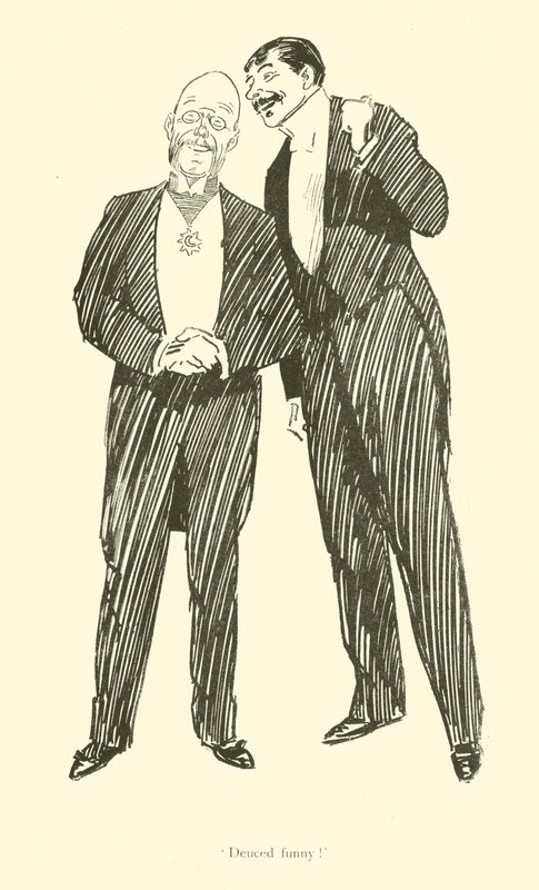 Tegneserie av Phil May, fra 1890-tallet (litho) av Phil May