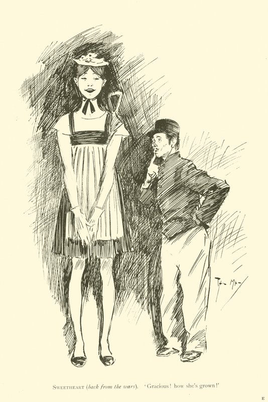 Tegneserie av Phil May, fra 1890-tallet (litho) av Phil May
