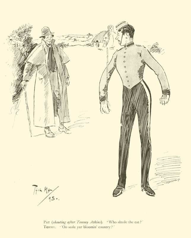 Tegneserie av Phil May, fra 1890-tallet (litho) av Phil May