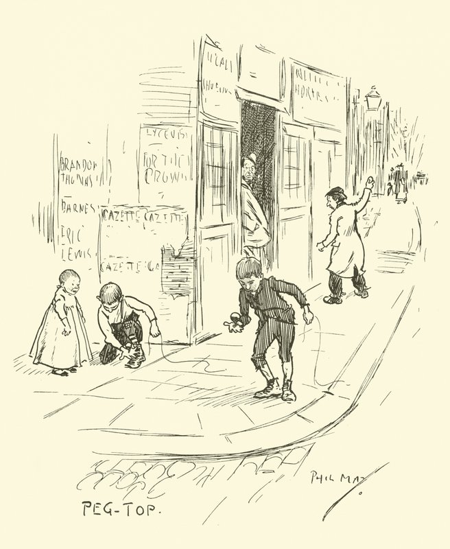 Illustrasjon for Phil Mays Gutter-Snipes av Phil May