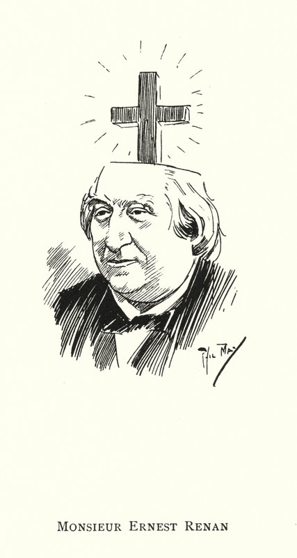 Monsieur Ernest Renan (litho) av Phil May