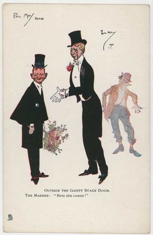 Utenfor Gaiety Stage Door av Phil May