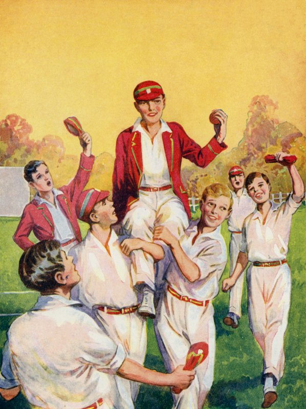 Guttekricket, kampens helt (farge litho) av Philibert Louis Debucourt