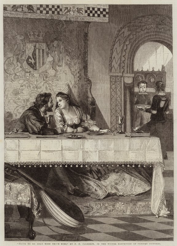 Drikk til meg bare med dine øyne av Philip Hermogenes Calderon