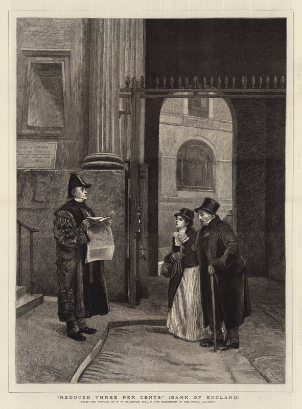 Redusert tre prosent, Bank of England av Philip Hermogenes Calderon