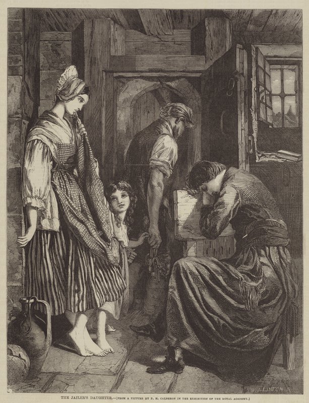 Fangevokterens datter av Philip Hermogenes Calderon