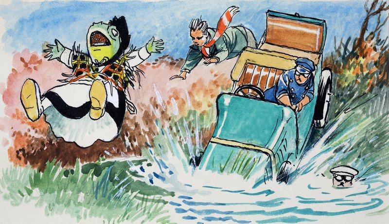 Padde fra Paddehallen (gouache på papir) av Philip Mendoza
