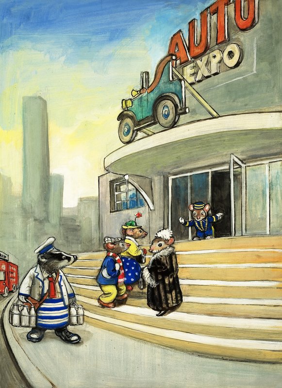 Bymus og Landsbymus (gouache på papir) av Philip Mendoza
