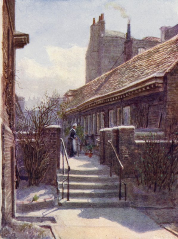 Almshouses of Skinners Company, Mile End, 1892 av Philip Norman