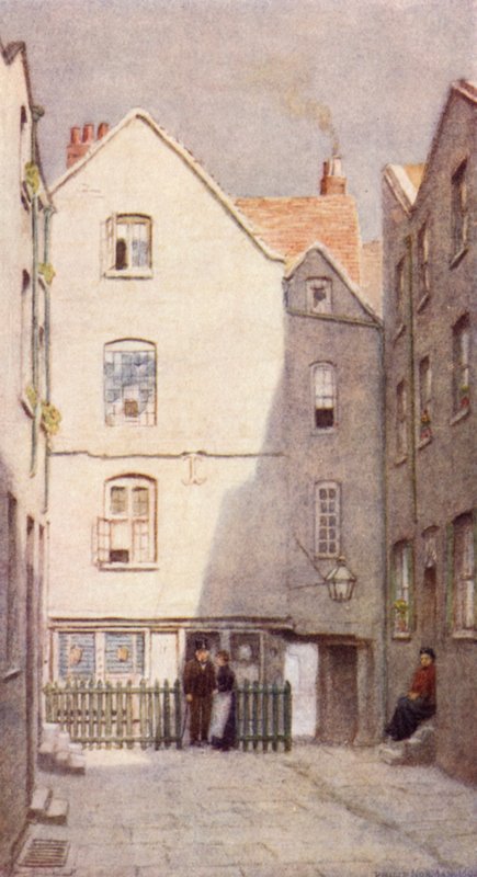 Baksiden av Green Dragon Tavern, St Andrews Hill, 1890 av Philip Norman