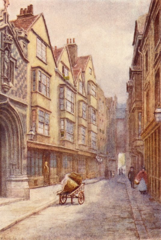 Cloth Fair, West Smithfield, ser mot vest, 1904 av Philip Norman