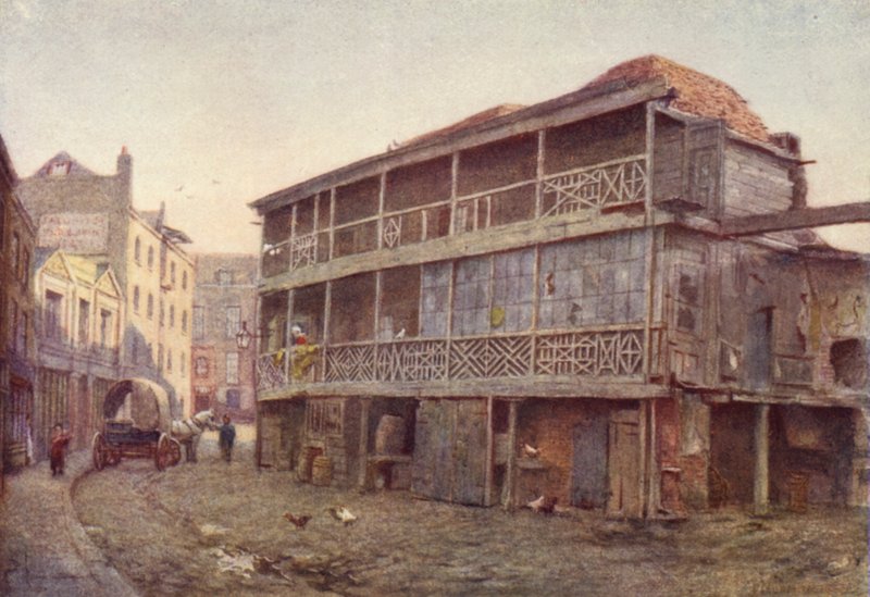 Siste av Kings Head Inn, Southwark, 1884 av Philip Norman