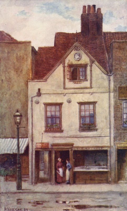 Maunders fiskebutikk, Cheyne Walk, 1887 av Philip Norman