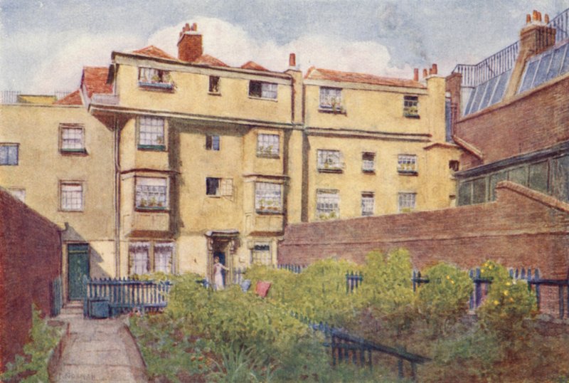 Nos 13, 14 og 15 Nevills Court, Fetter Lane, 1901 av Philip Norman