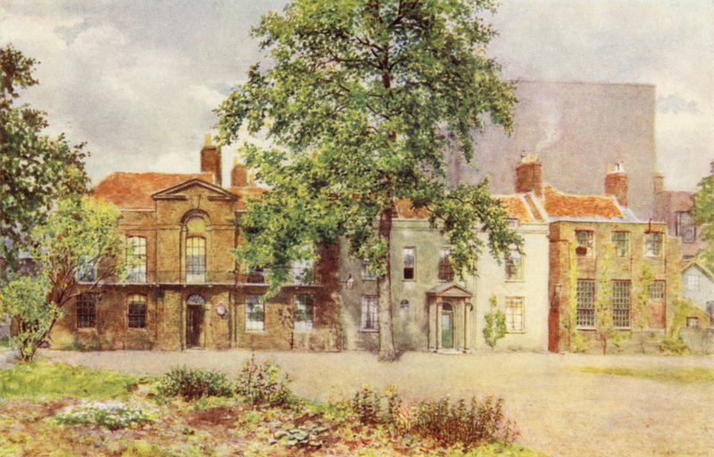 Gamle hus på stedet til Victoria and Albert Museum, 1899 av Philip Norman