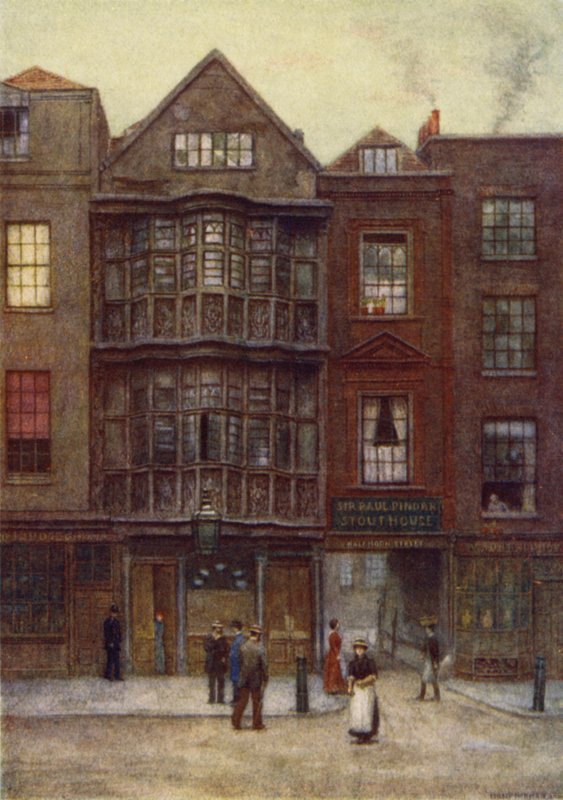 Sir Paul Pindars House, Bishopsgate Street, 1877 av Philip Norman