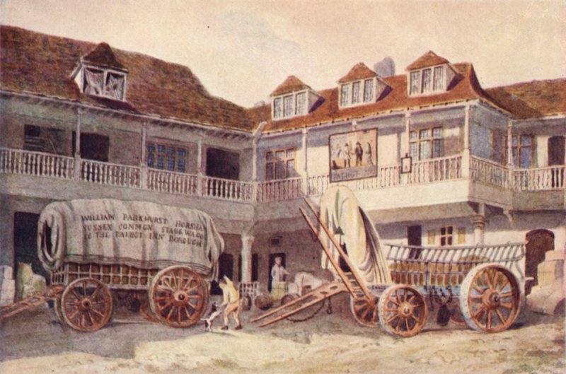 Tabard Inn, Southwark, 1810 av Philip Norman