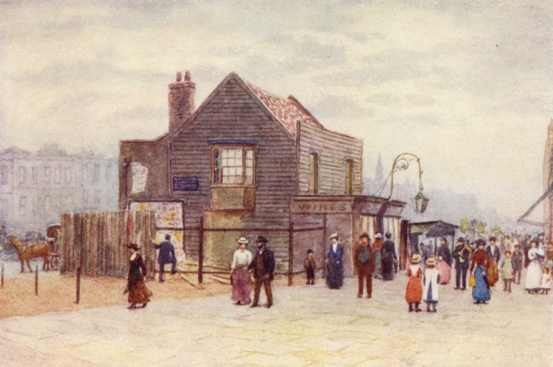 Vine Tavern, Mile End, ser mot vest, 1903 av Philip Norman