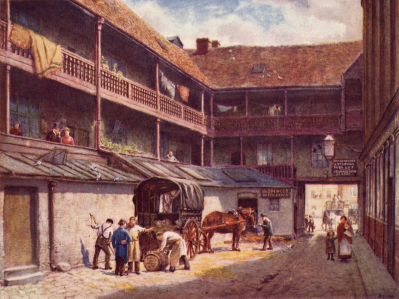White Hart Inn, Southwark, 1884 av Philip Norman