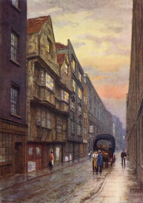 Wych Street, Strand, med utsikt mot nordvest, 1901 av Philip Norman