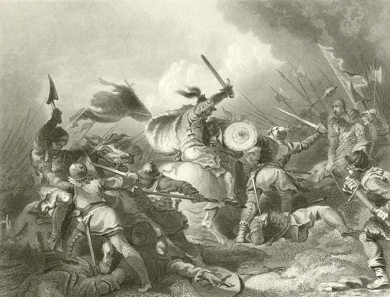 Slaget ved Hastings av Philippe Jacques de Loutherbourg